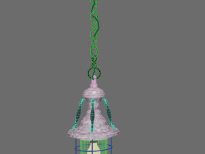 Pendant light Industrial Nautical Brass Black 3D 模型