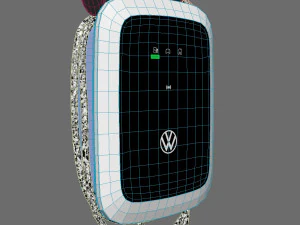Volkswagen electric vehicle charging station 3D Model