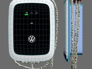 Volkswagen electric vehicle charging station 3D Model