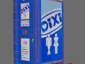 Dry toilet Dixi 3D 模型