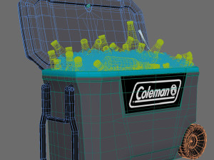 Coleman Cooler Box 62 Series 316 3D मॉडल