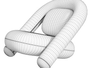 Armchair Bun 3D Model