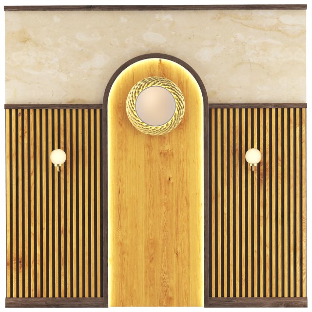 Decorative panel 1 3D 모델 .c4d .max .obj .3ds .fbx .stl .blend 