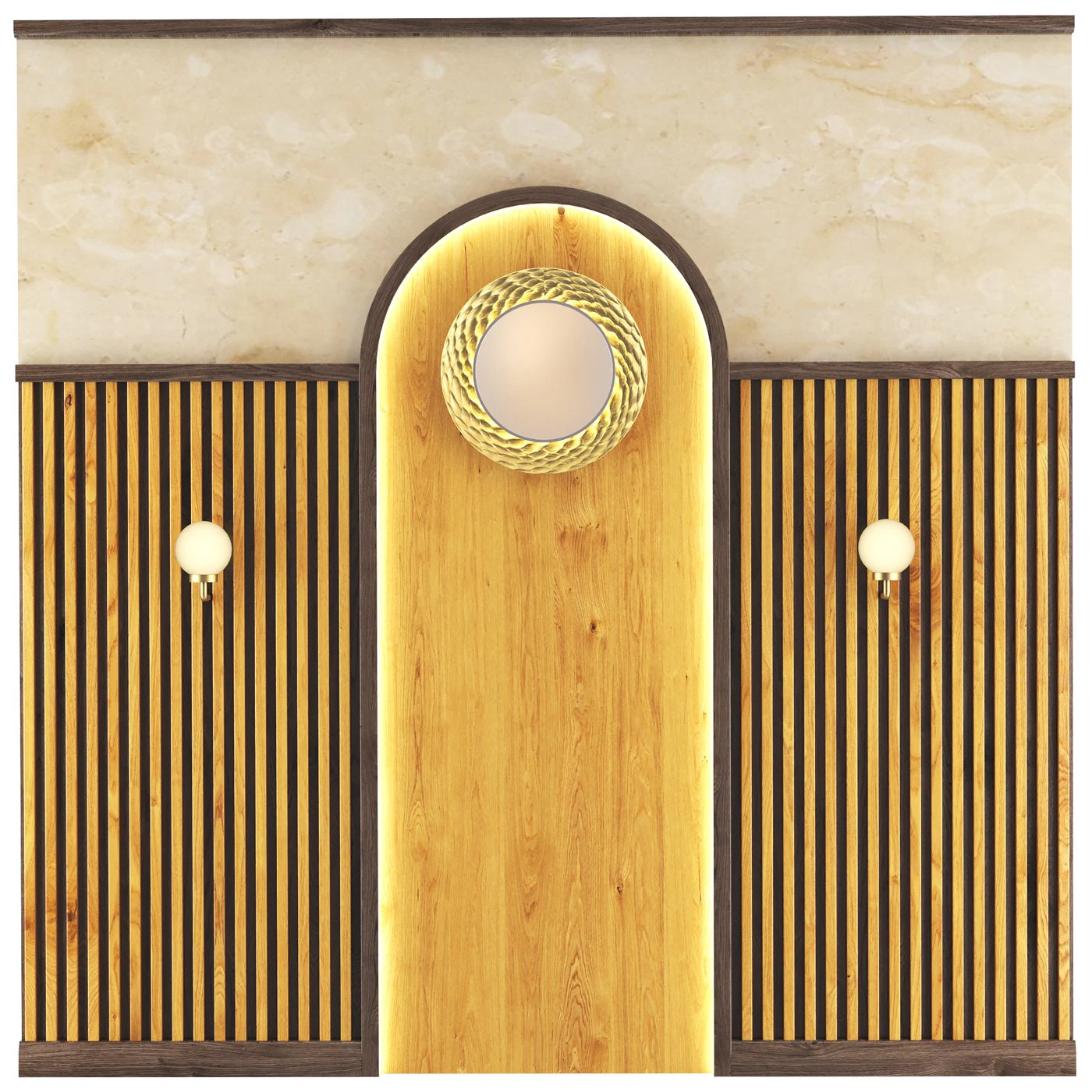 Decorative panel 1 3D Model .c4d .max .obj .3ds .fbx .stl .blend 