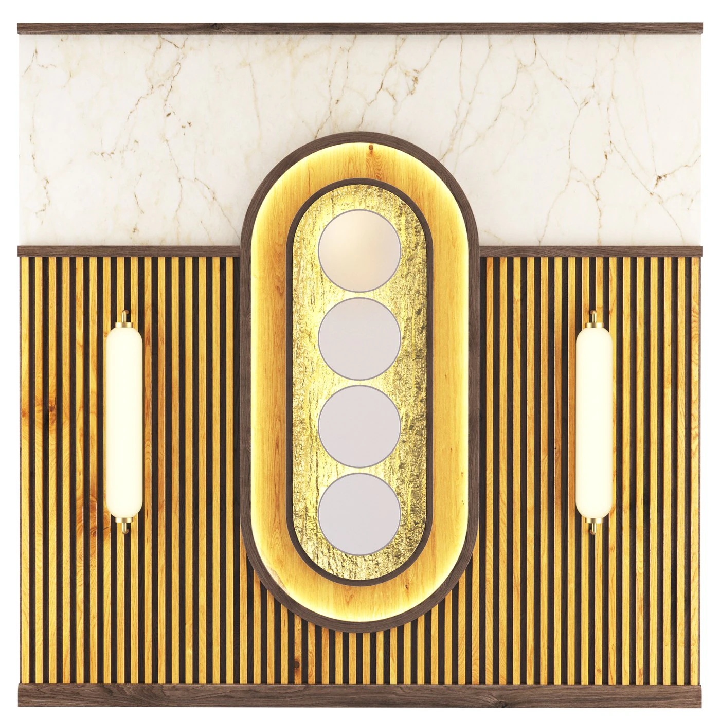 Decorative panel 2 3D Model .c4d .max .obj .3ds .fbx .stl .blend