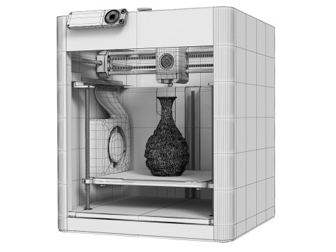 3D printer BambuLab P1S Modello 3D