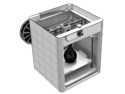 3D printer BambuLab P1S Modello 3D