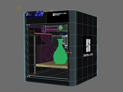 3D printer BambuLab P1S Modello 3D