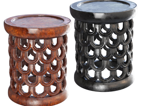 Chair Bamileke Small 3D Модель