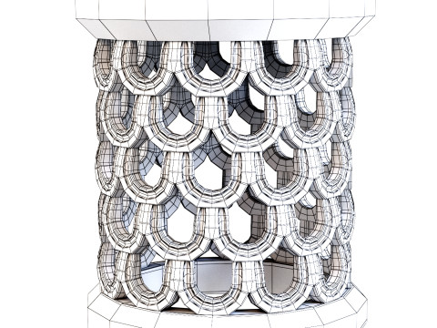 Chair Bamileke Small 3D Модель