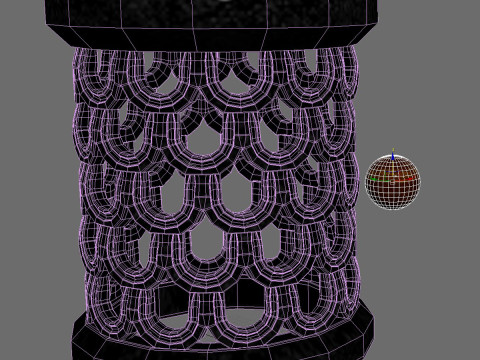 Chair Bamileke Small 3D Модель