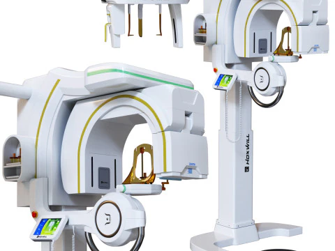 Tomografia Dentária HDX Will 3D Dentro Modelo 3D