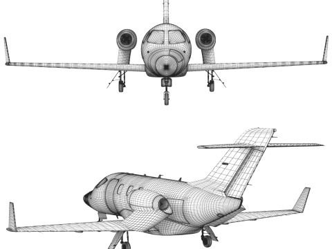 Hondajet airplane Modelo 3D