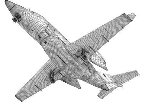 Hondajet airplane 3D Model