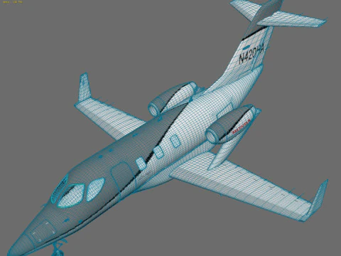 Hondajet airplane 3D Model