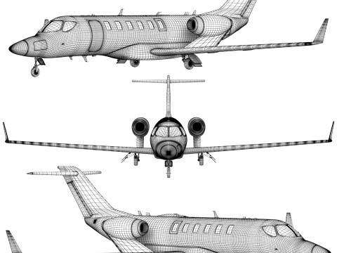 Hondajet Echelon airplane Modello 3D