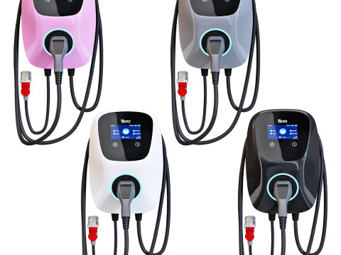 Charging station for electric vehicles Tera EV Smart Modello 3D