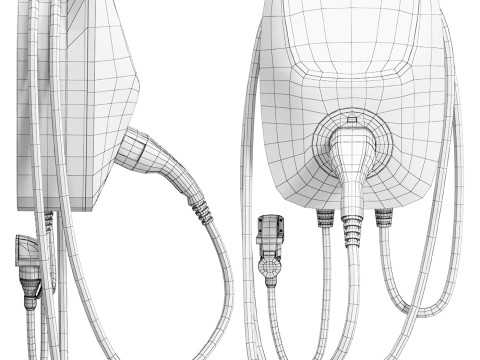 Charging station for electric vehicles Tera EV Smart Modello 3D