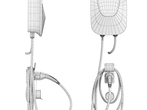 Charging station for electric vehicles Ctechi 3D Model