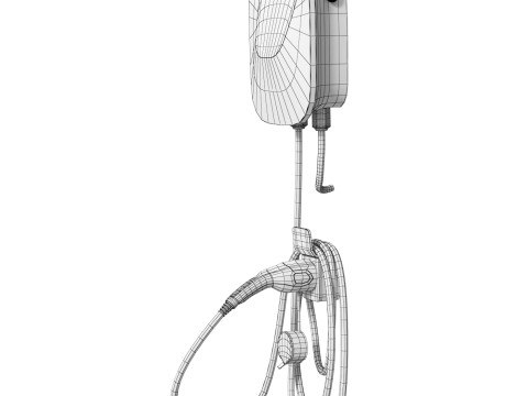 Charging station for electric vehicles Ctechi 3D 모델
