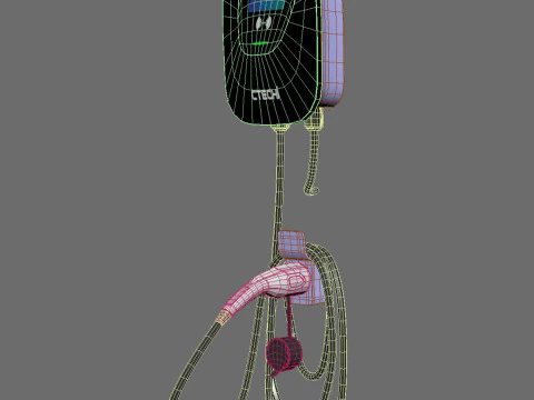 Charging station for electric vehicles Ctechi 3D Model