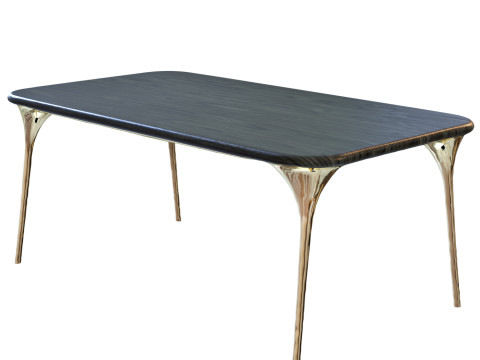 Valentin Loellmann Table and Chairs 3D Model