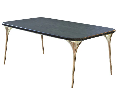 Valentin Loellmann Table and Chairs 3D Model
