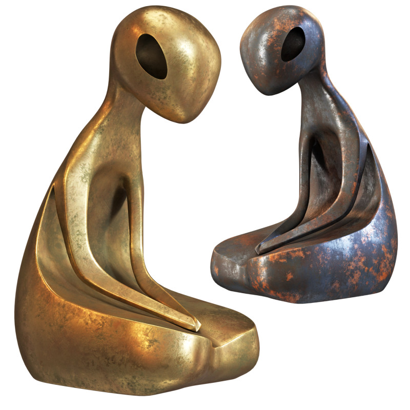 Decorative figurine 3D Модель .c4d .max .obj .3ds .fbx .stl .blend 