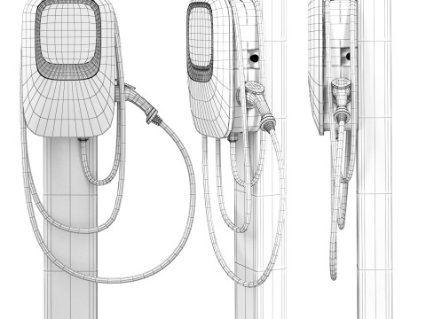 Chargecore Electric Vehicle Charging Station Modelo 3D
