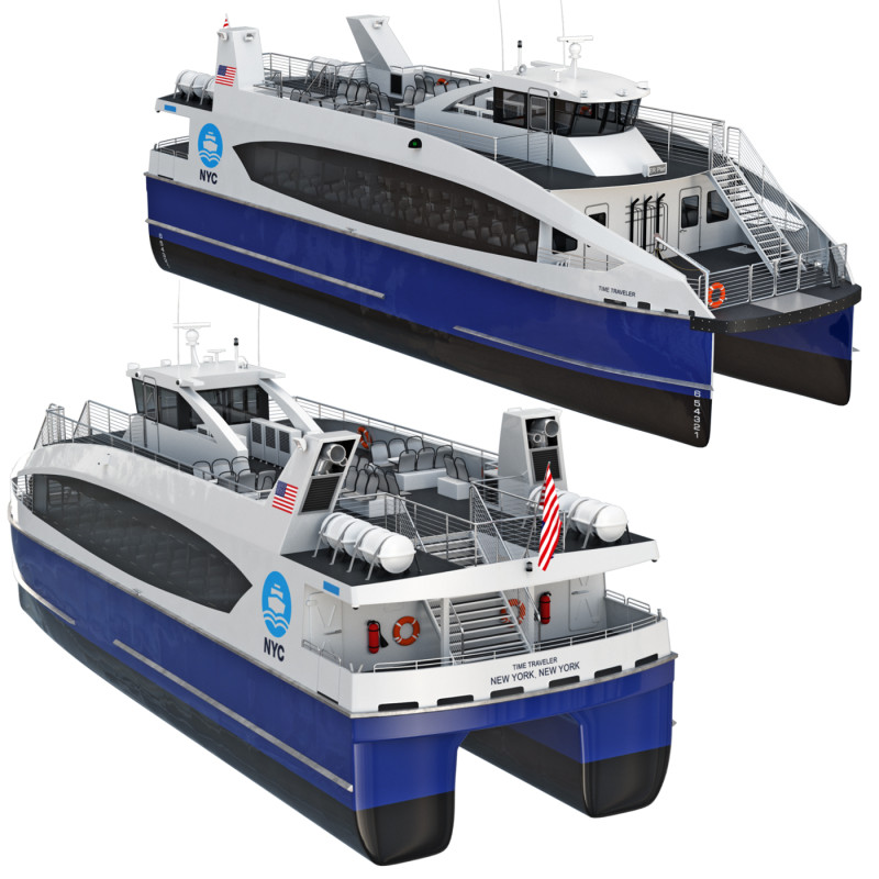 New York City Ferry Modelo 3D .c4d .max .obj .3ds .fbx .stl .blend 