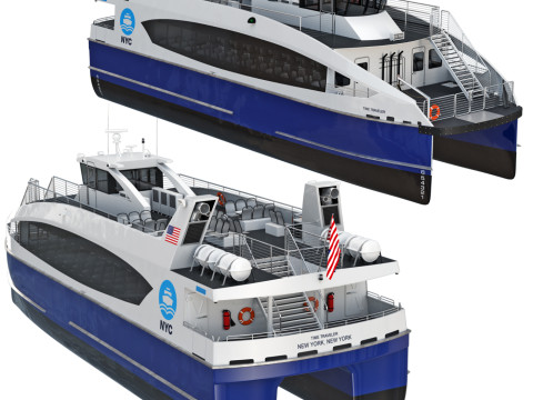New York City Ferry 3D Model