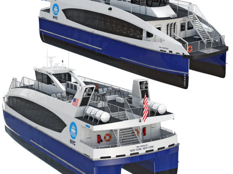 Ferry de la ciudad de Nueva York Modelo 3D