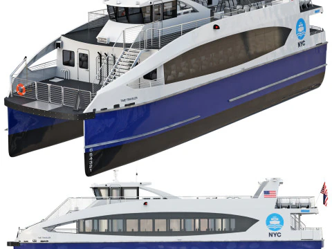 New York City Ferry 3D Model