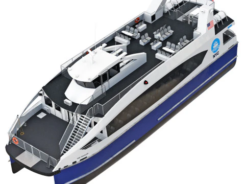 New York City Ferry 3D Model