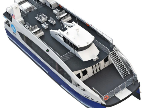 New York City Ferry 3D Model