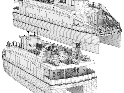 New York City Ferry 3D Model
