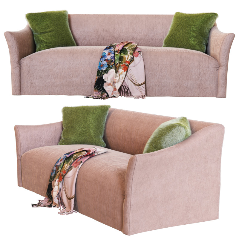 Flare Arm Sofa Modèle 3D .c4d .max .obj .3ds .fbx .stl .blend 