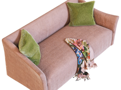 Flare Arm Sofa Modèle 3D