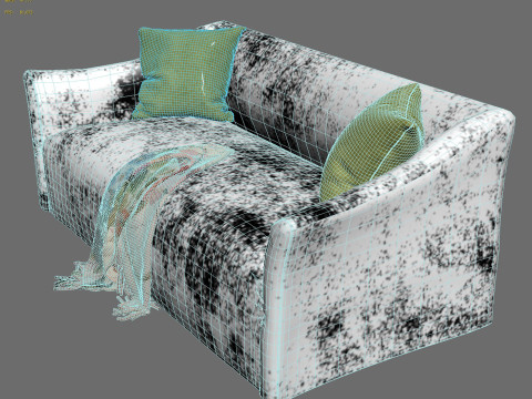 Flare Arm Sofa Modèle 3D