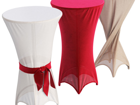 Cocktail tables in fabric Model 3D