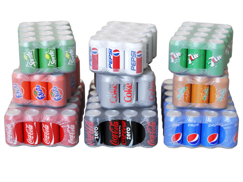 Beverages in packaging 3D Model