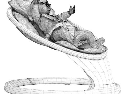 Baby Rocker Munchkin Cradle Modèle 3D