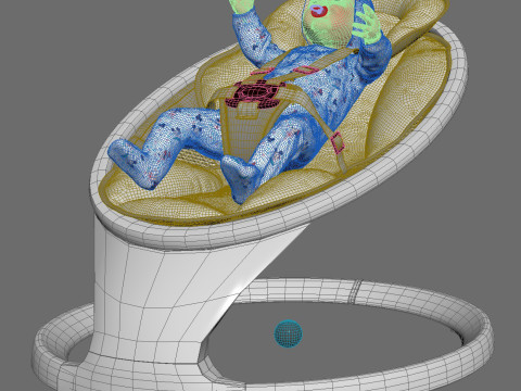 Baby Rocker Munchkin Cradle Modèle 3D