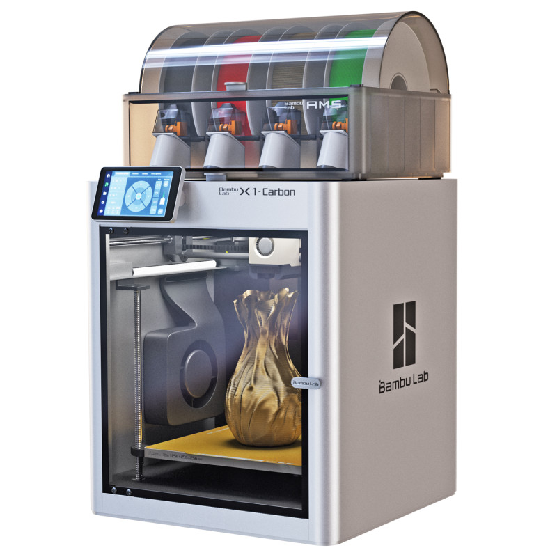 3D printer BambuLab X1 Carbon AMS 3D Модель .c4d .max .obj .3ds .fbx .stl .blend 