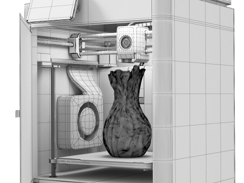 3D printer BambuLab X1 Carbon AMS 3D Модель