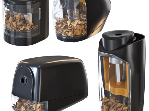 Set of electric sharpeners 3D Model