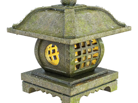 Chinese Garden Lantern Model 3D