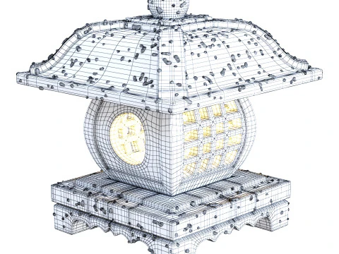 Chinese Garden Lantern 3D Model