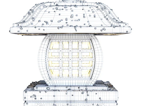 Chinese Garden Lantern 3D Model