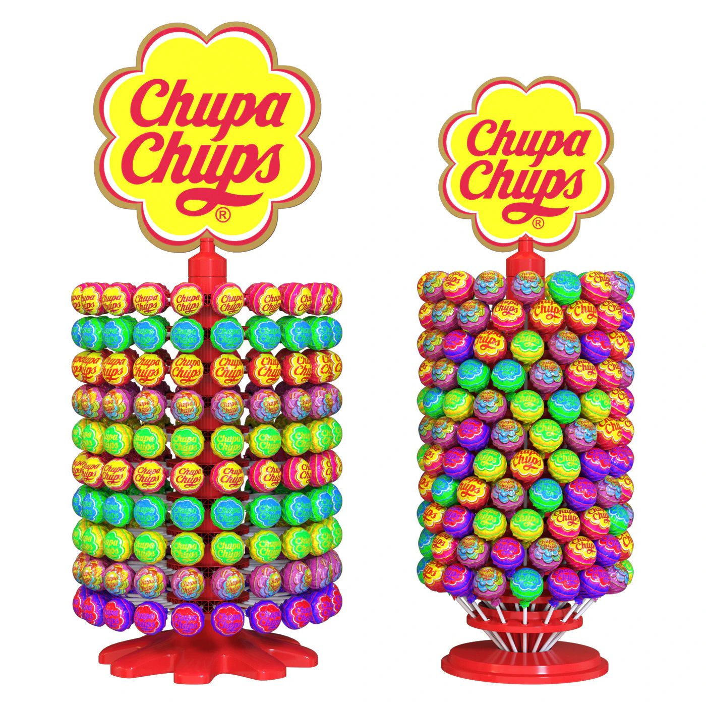 Chupa Chups Towers 3D Model .c4d .max .obj .3ds .fbx .stl .blend